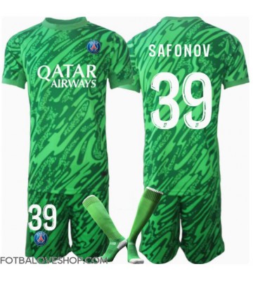 Paris Saint-Germain Matvei Safonov #39 Brankářské Dětské Domácí Dres 2024-25 Krátký Rukáv (+ trenýrky)